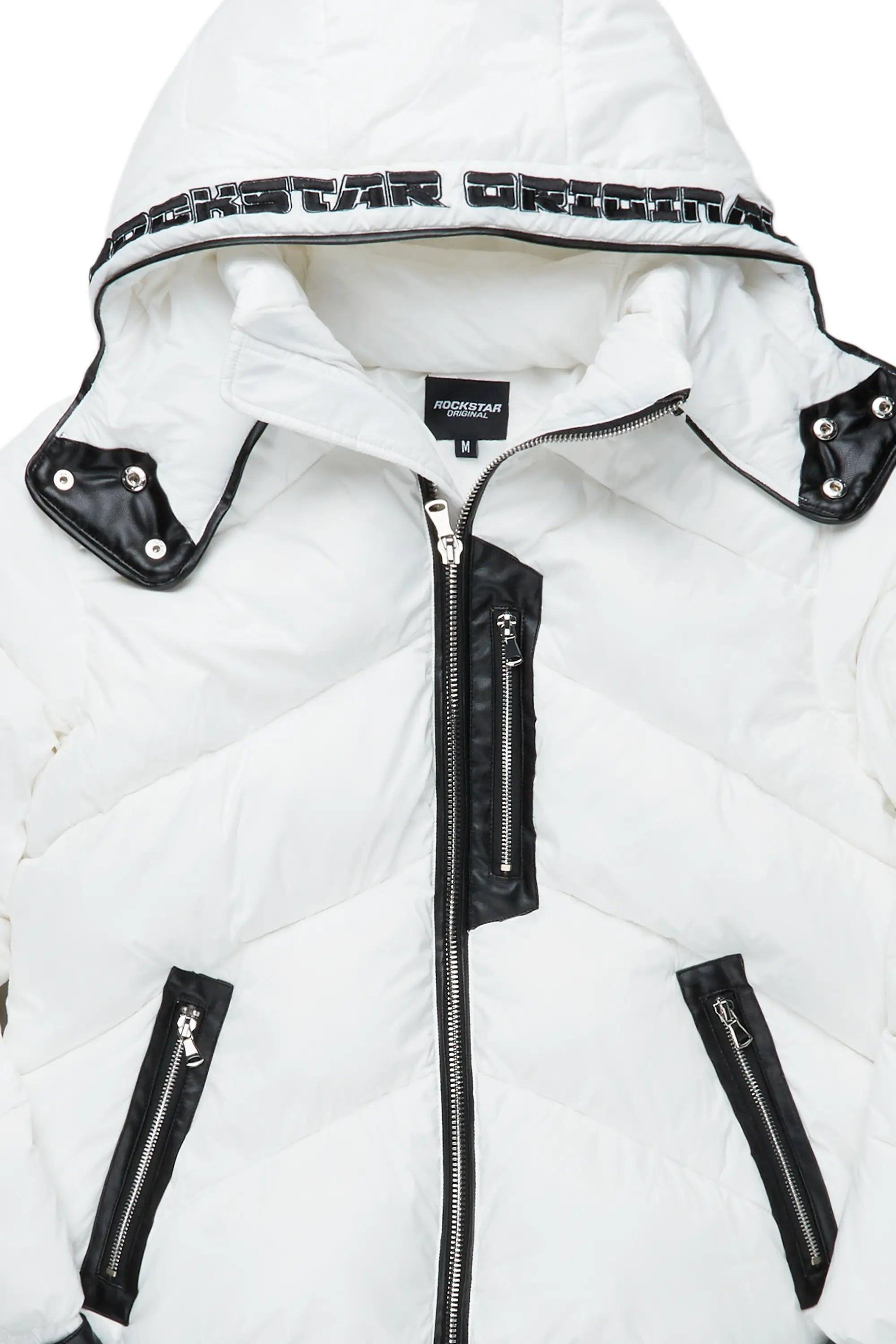 Ransom White Puffer Jacket Male Product Image