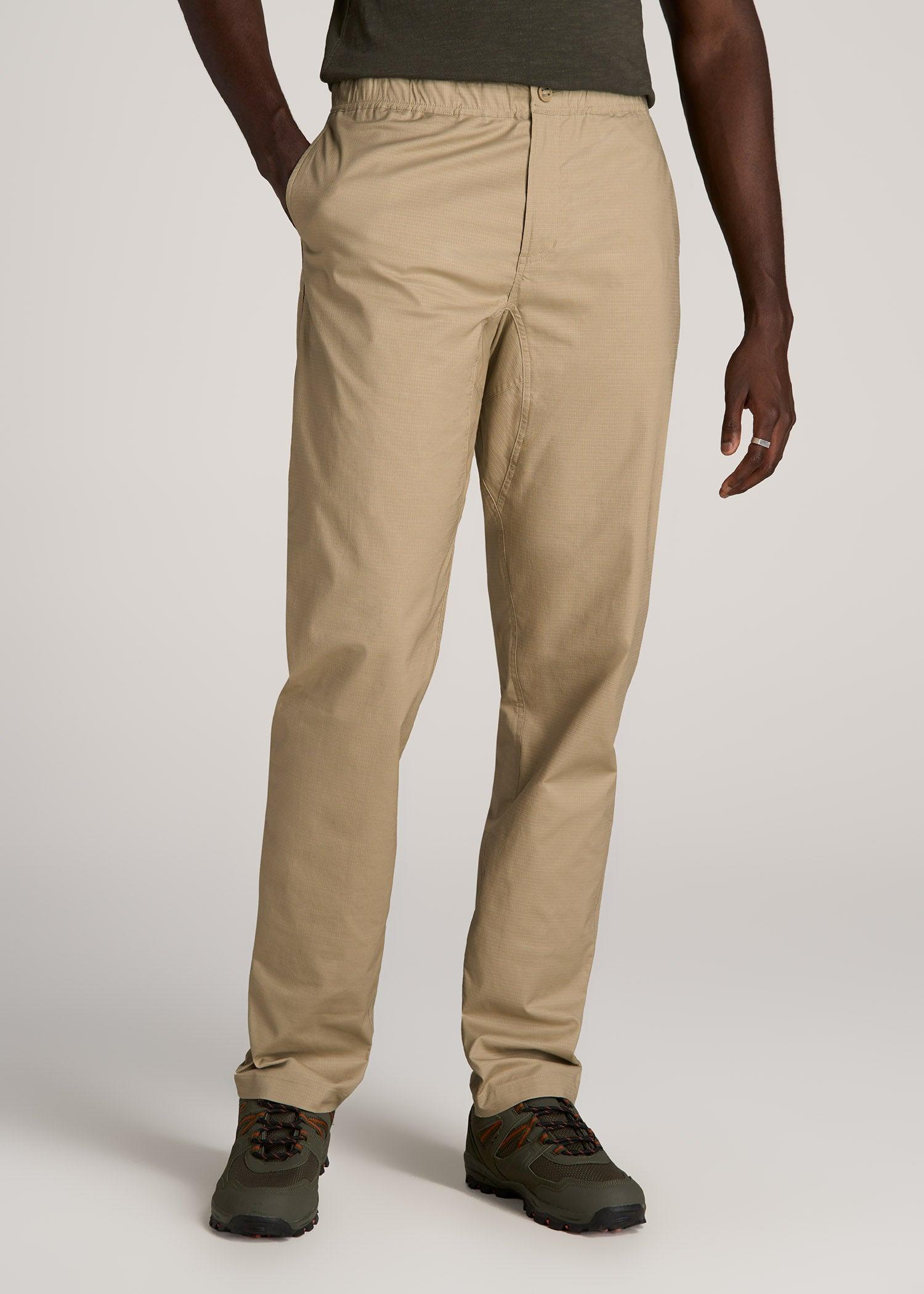 TAPERED-FIT Ripstop Pants for Tall Men in Desert Khaki Male Product Image