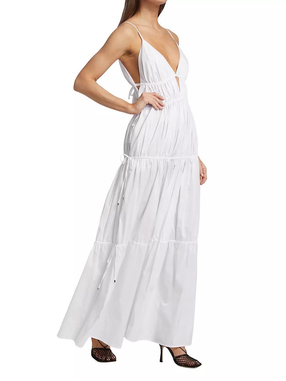 April Tiered Gathered Maxi Dress Product Image