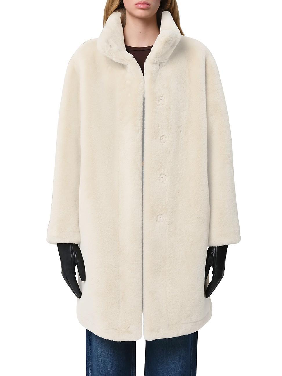 Womens Blair Faux-Shearling Coat Product Image