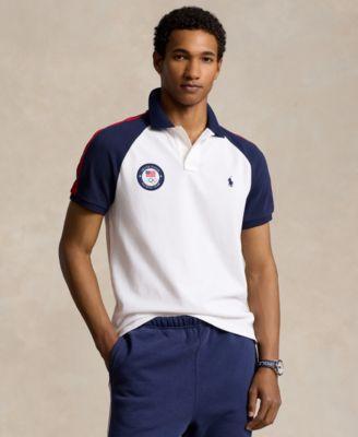 Polo Ralph Lauren Mens Team Usa Custom Slim-Fit Mesh Polo Shirt Product Image