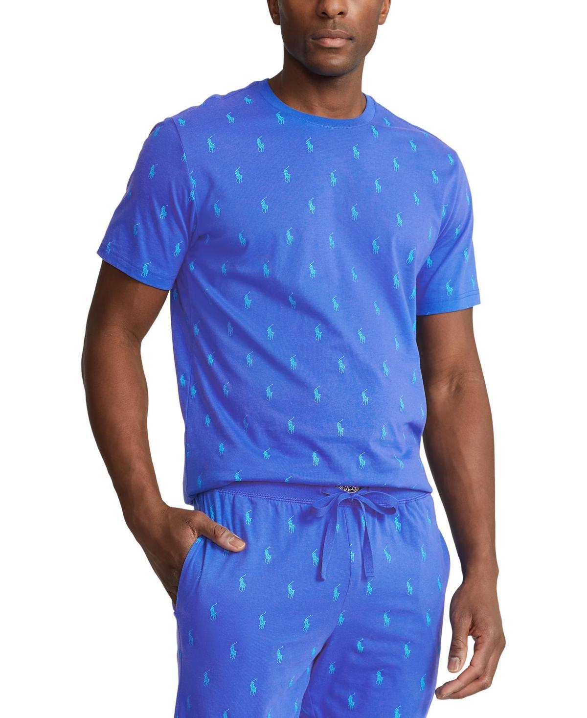 Polo Ralph Lauren Mens Printed Polo Player Sleep Shirt - New Iris Product Image