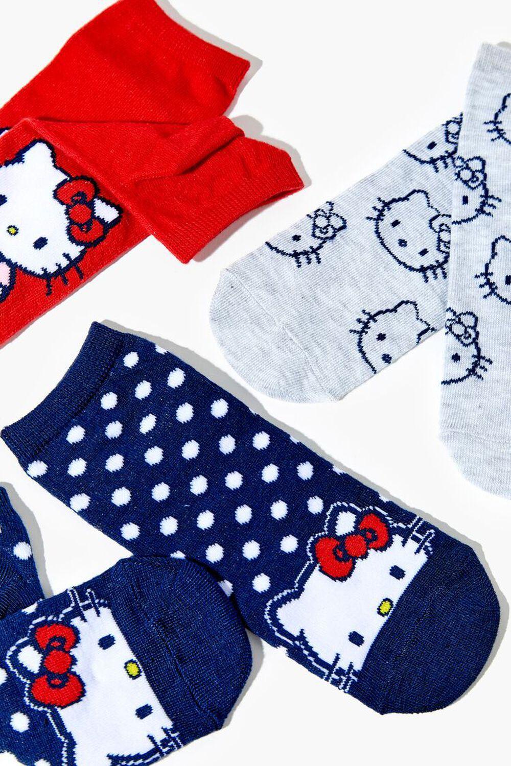 Hello Kitty Ankle Sock Set - 3 Pack | Forever 21 Product Image