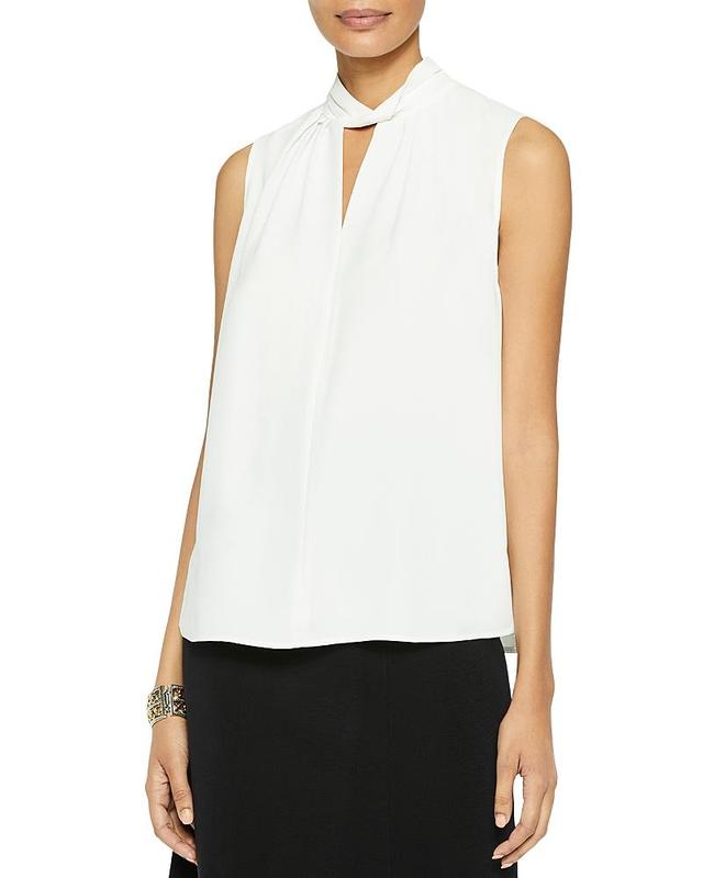 Womens Sleeveless Twist Neck Top Product Image