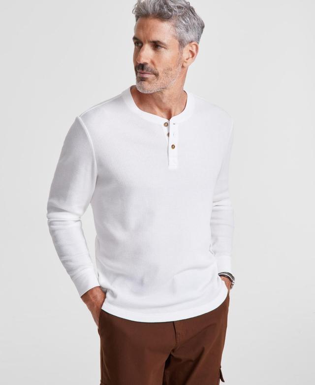 Club Room Mens Thermal Long-Sleeve Henley, Created for Macys Product Image