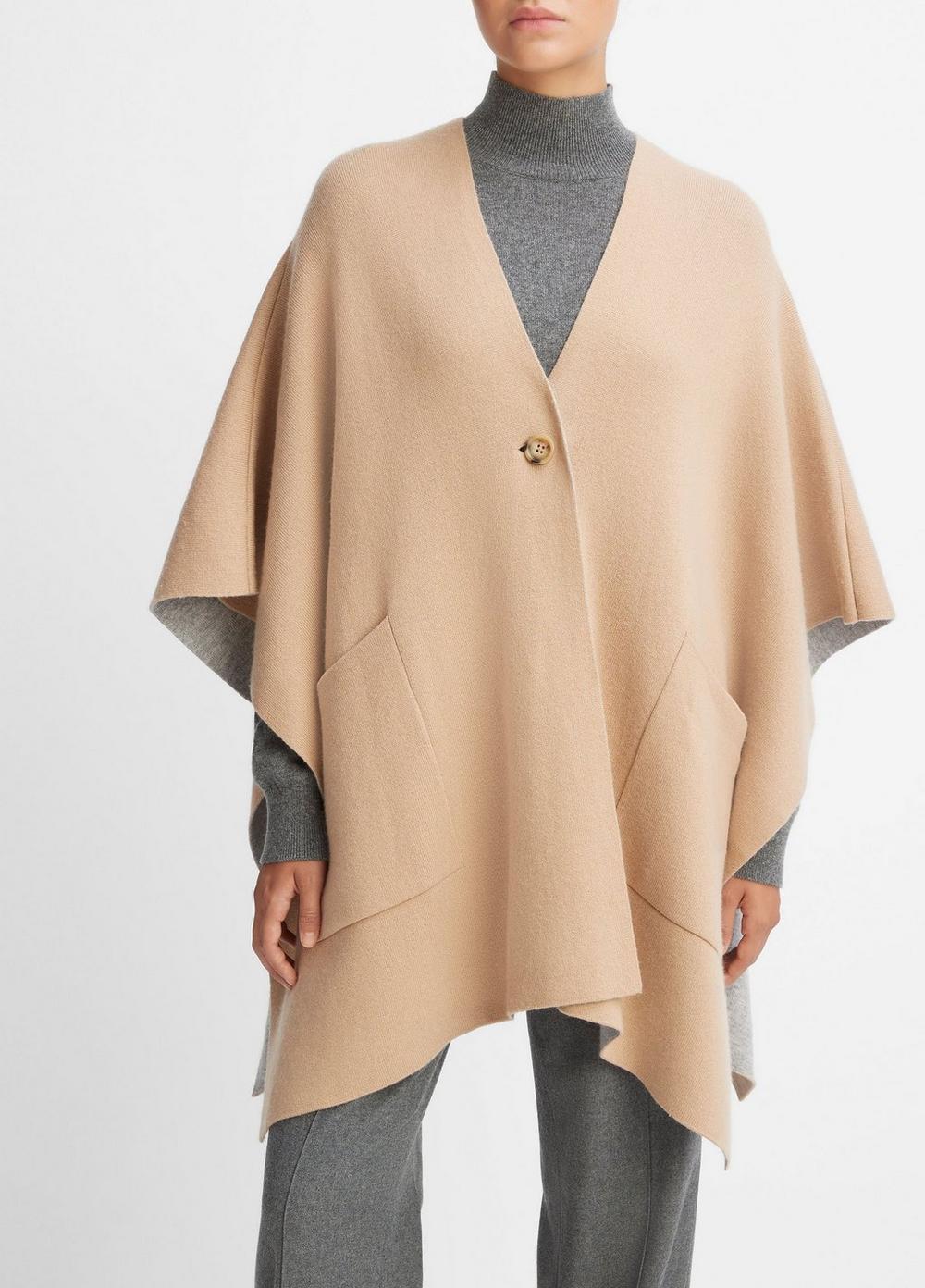 Wool and Cashmere Double-Face Cape Product Image