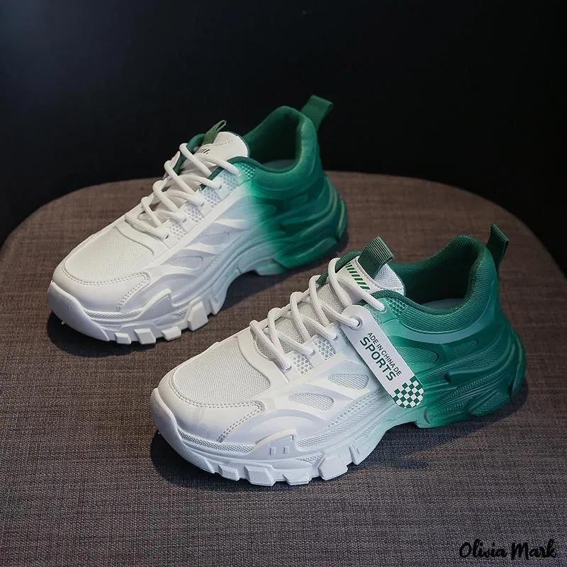 Olivia Mark – Breathable Athletic Casual Mesh Sneakers Product Image