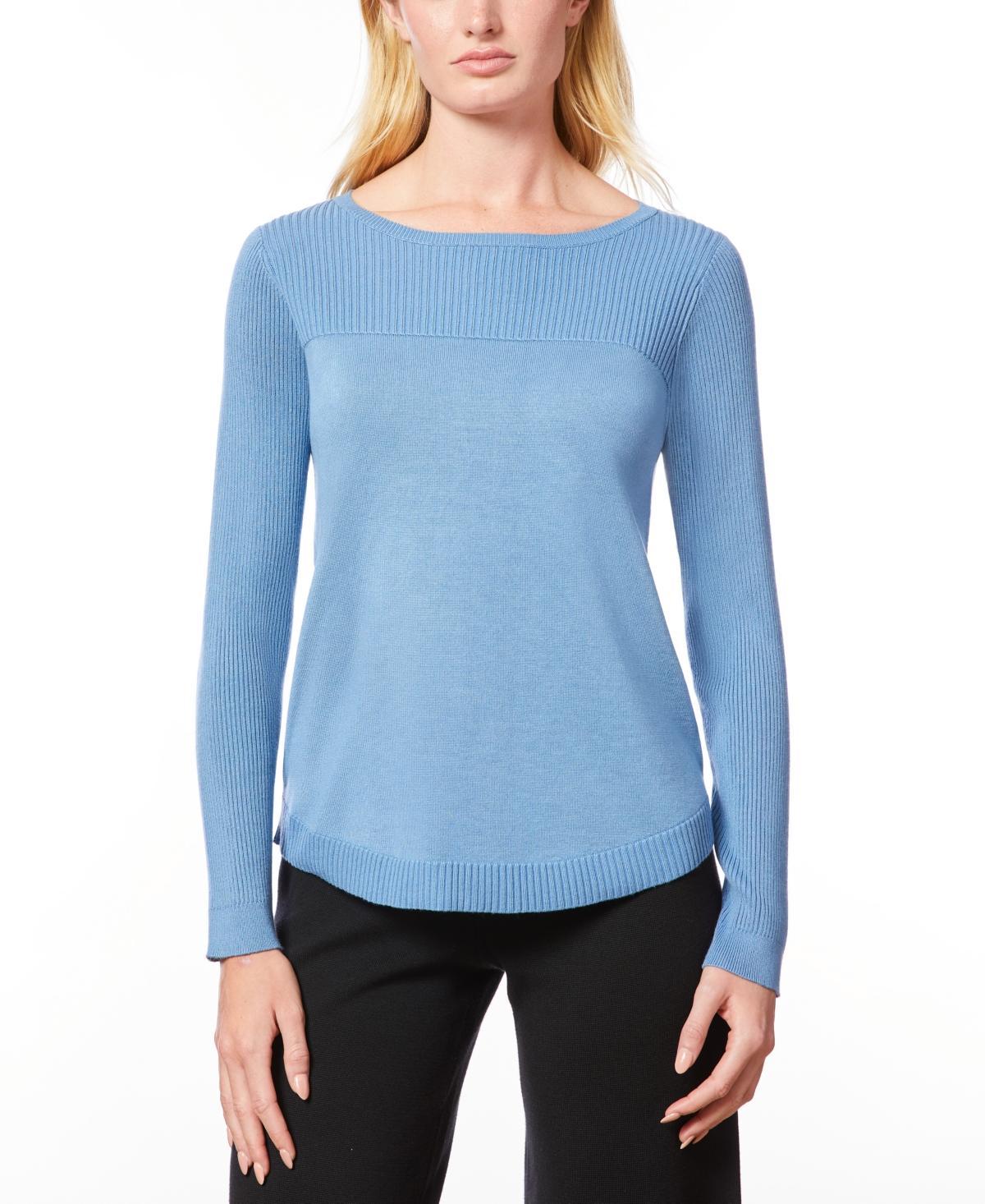 Melissa Paige Womens Boat Neck Long-Sleeve Sweater Product Image