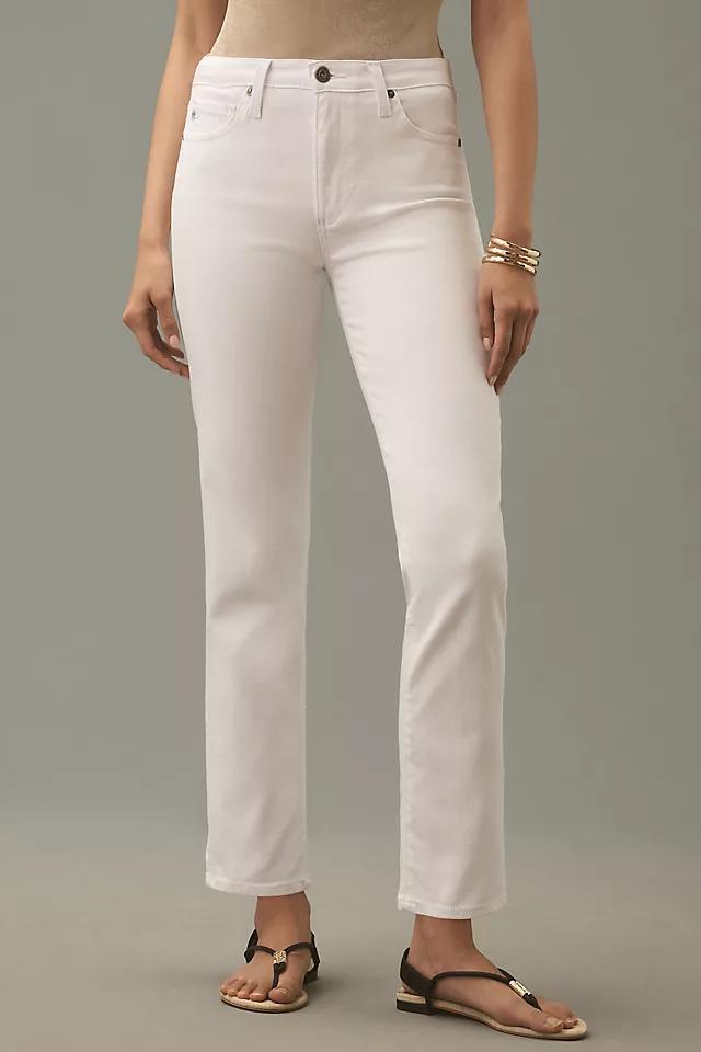 AG Mari Crop High-Rise Straight-Leg Jeans Product Image