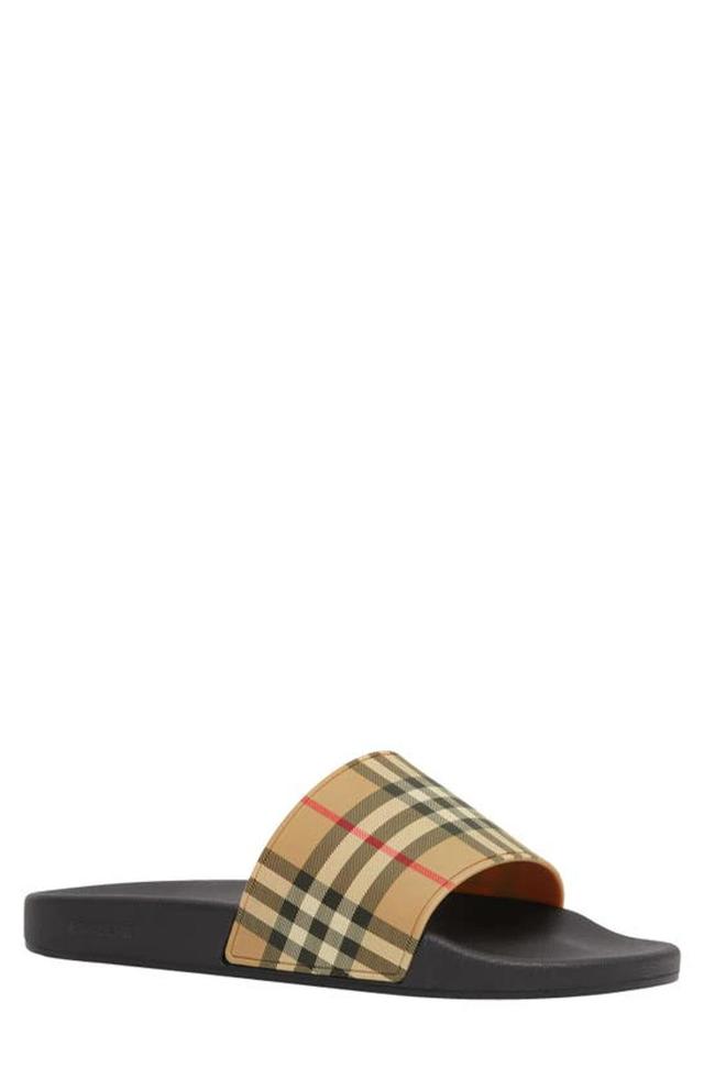 BURBERRY Beige Vintage Check Sandals In Archive Beige Check Product Image