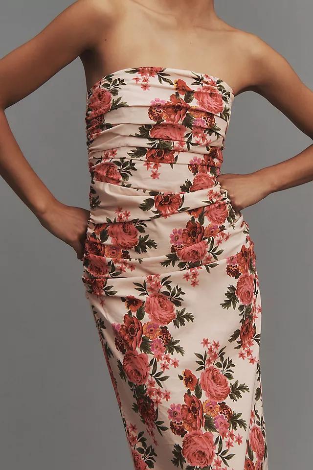 The Soleil Slim Strapless Ruched Dress Product Image