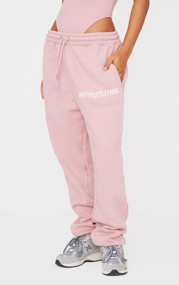 PRETTYLITTLETHING Light Pink High Waist Cuffed Sweatpants Product Image