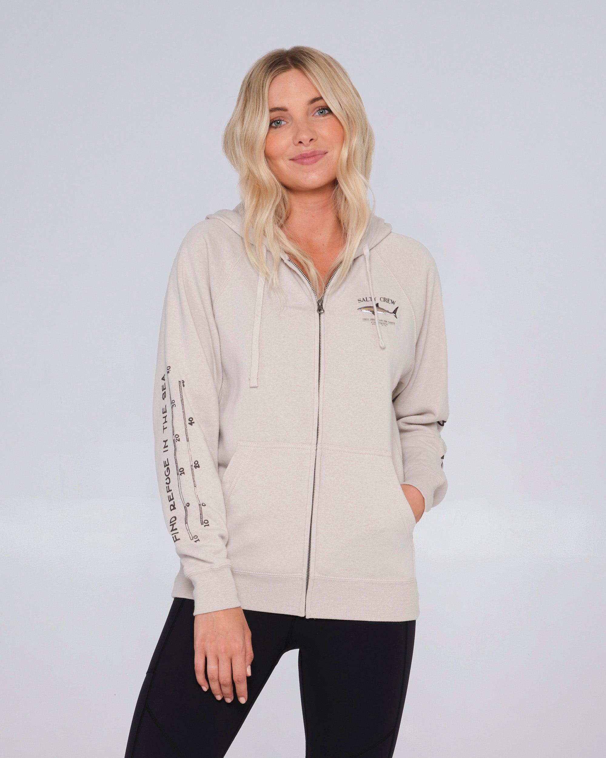 Bruce Zip Hood - Natural Female Product Image