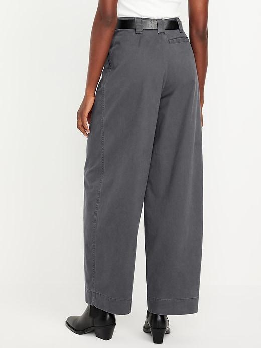 Extra High-Waisted Barrel Wide-Leg Pants Product Image