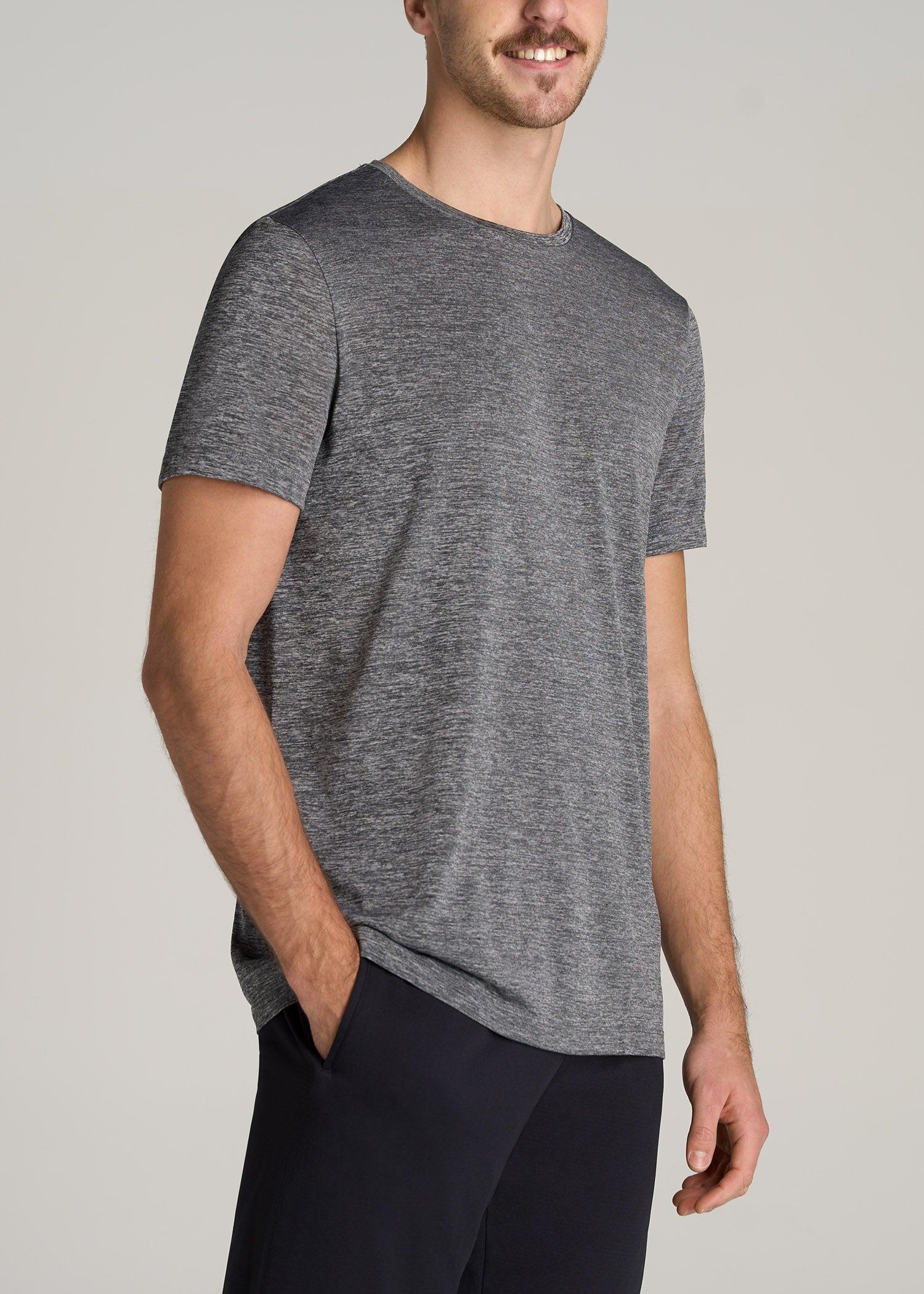 A.T. Performance MODERN-FIT Athletic Jersey Tall Tee in Grey Mix Male Product Image