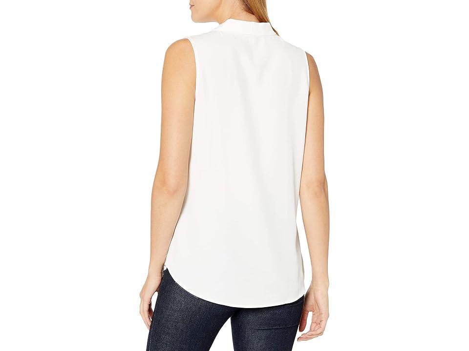 Calvin Klein Women's Sleeveless Blouse with Inverted Pleat (Standard and Plus) (Soft ) Women's Clothing Product Image