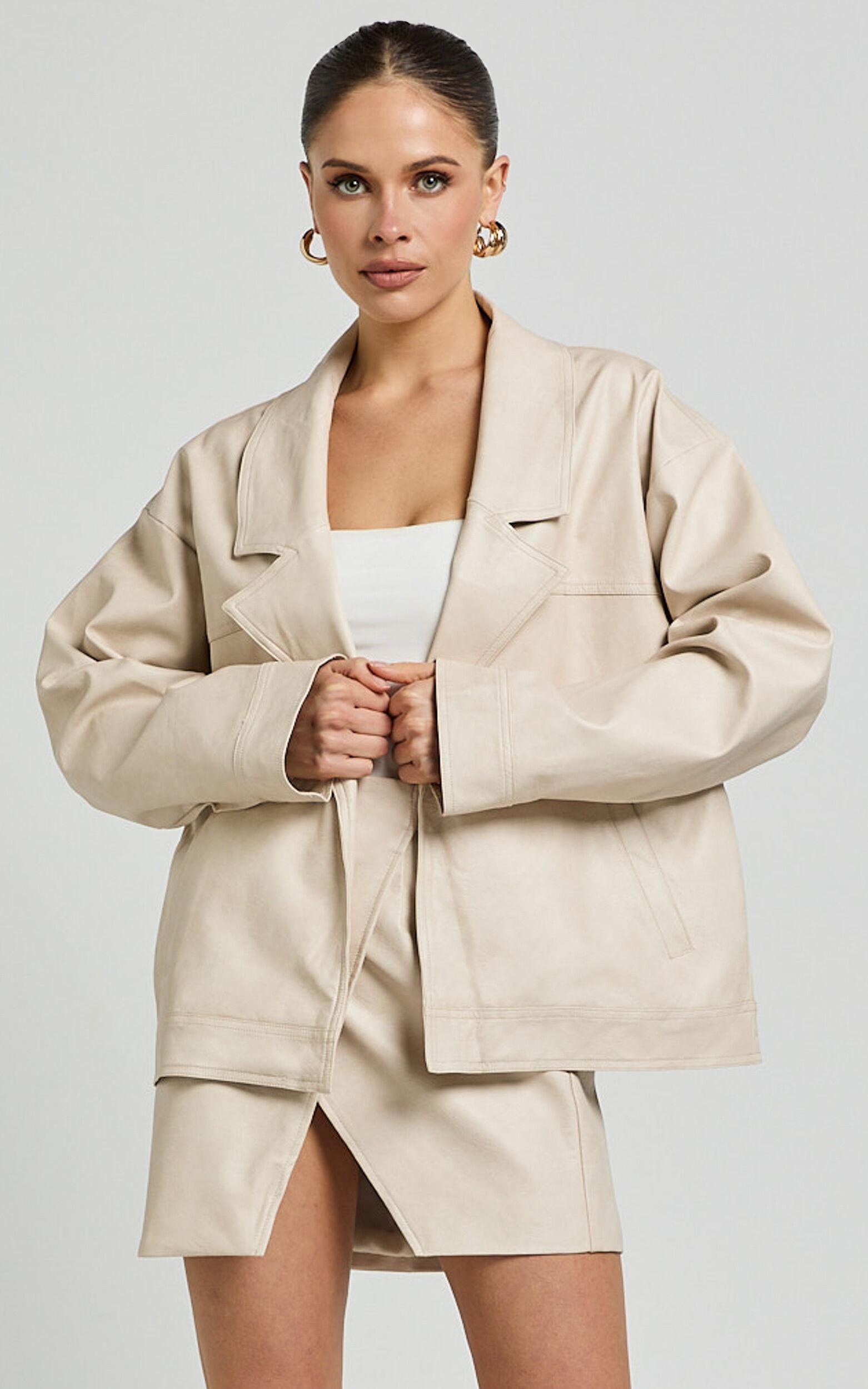 Sndys The Label - Royce Oversized Jacket in Stone Product Image