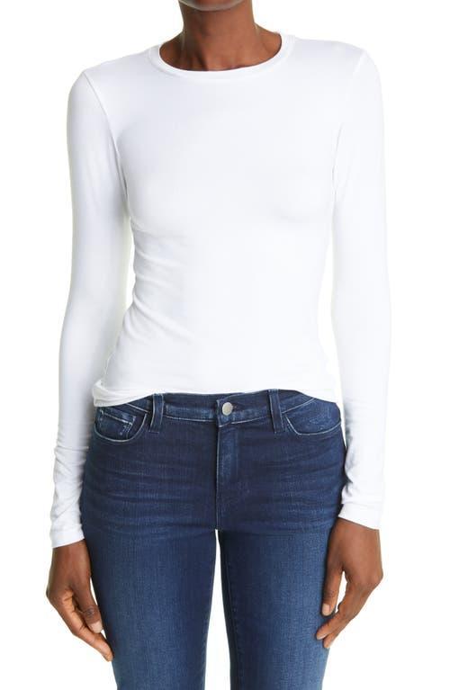 LAGENCE Tess Long Sleeve Stretch Jersey Top Product Image