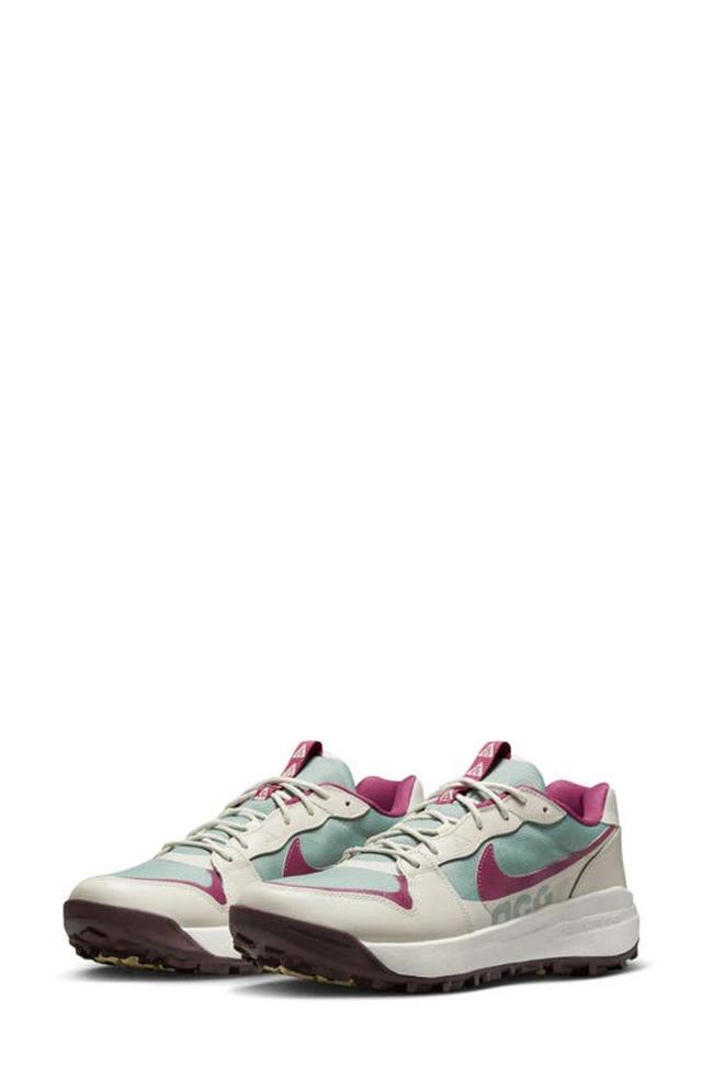 NIKE Acg Lowcate Sneakers Green In Mica Green/rosewood-lt Bone-phantom-night Maroon- Product Image