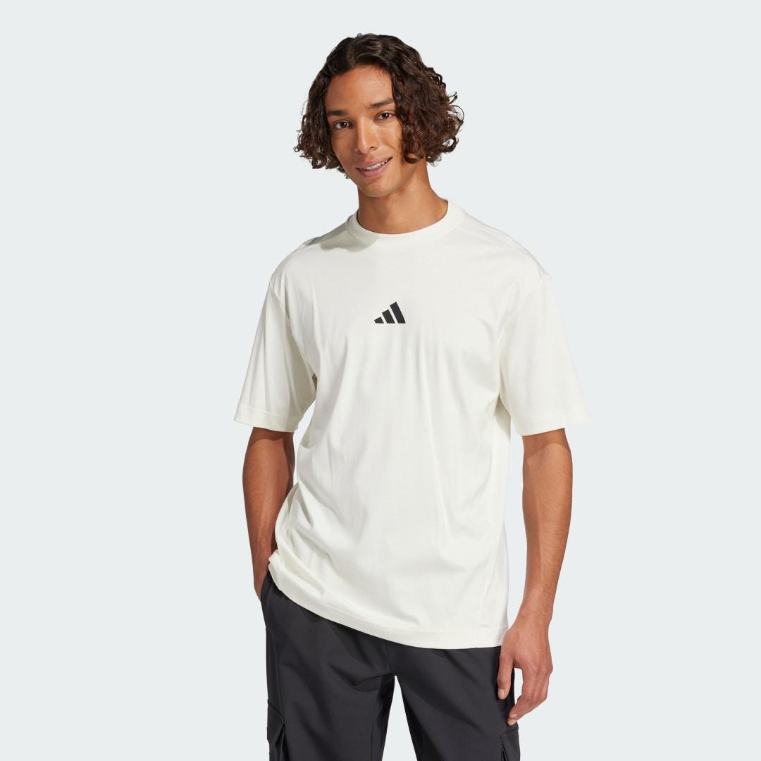 adidas City Escape Tee Off White XL Mens Product Image