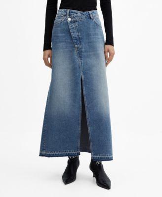 Women's Asymmetrical Denim Skirt Product Image