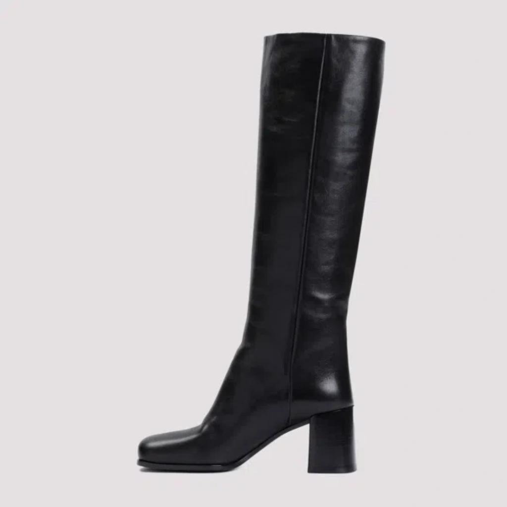 Leather Boots In Black Product Image