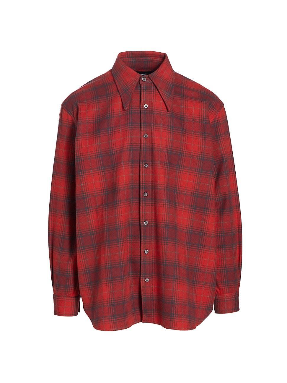 Mens Big Willy Plaid Relaxed-Fit Shirt Product Image