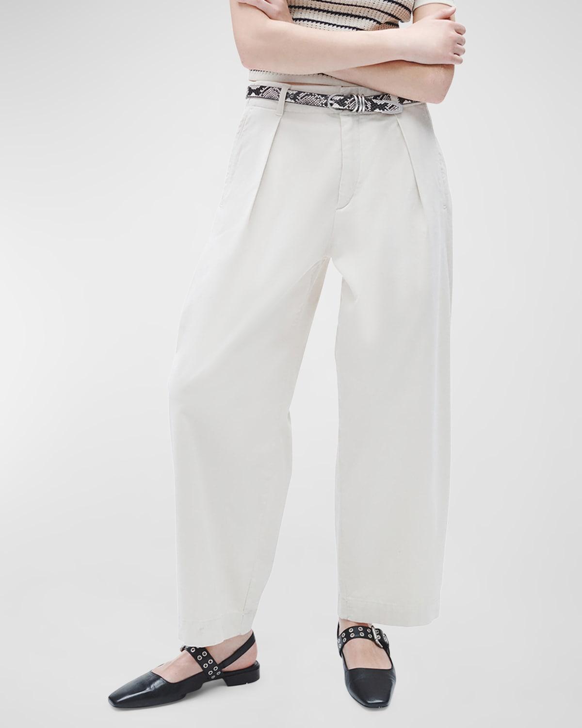 Womens Donovan Cotton Barrel-Leg Pants Product Image