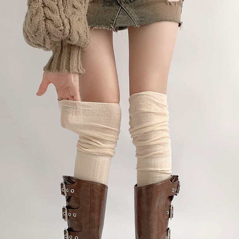 Plain Over-The-Knee Socks Product Image