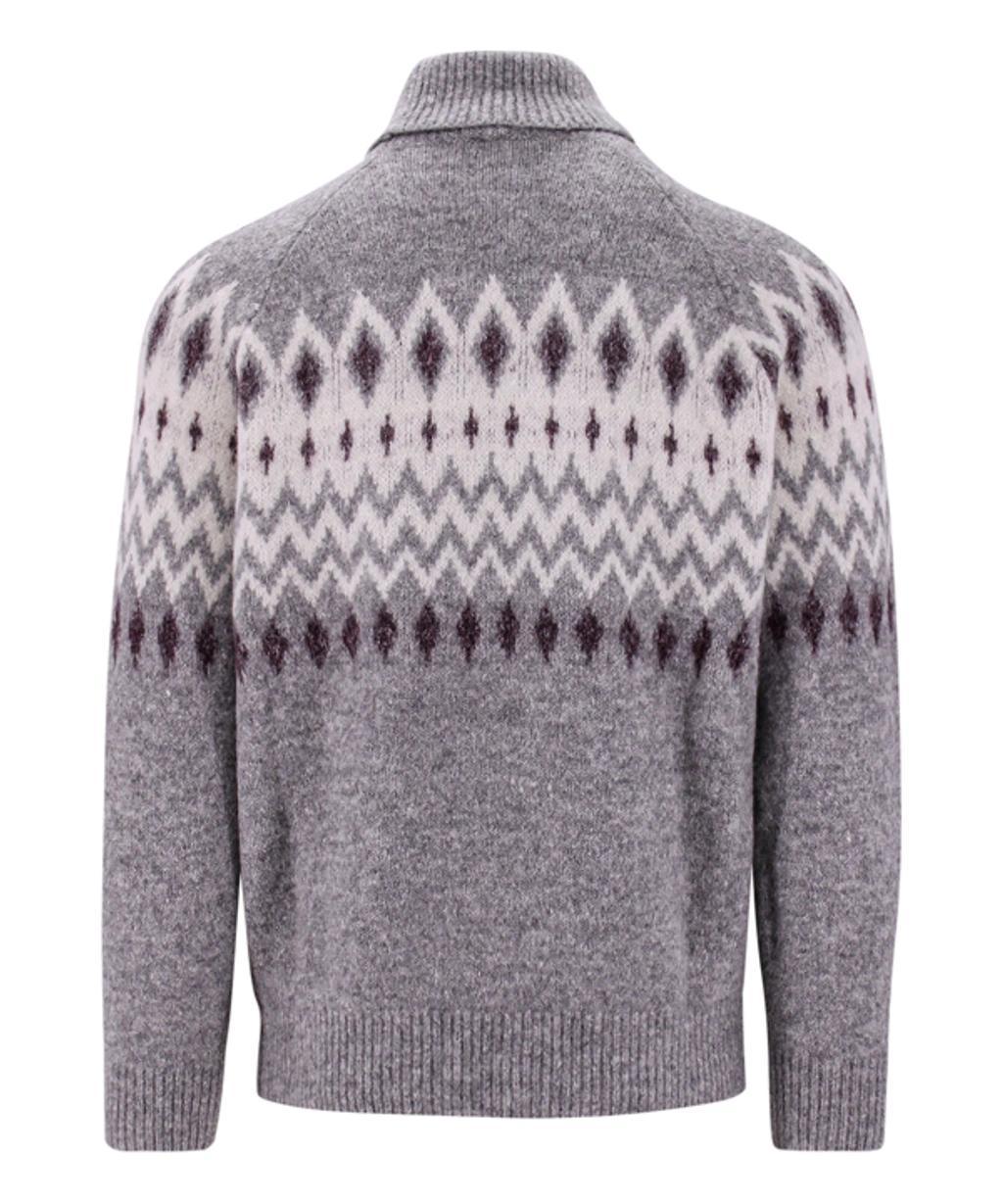 Roll-neck Sweater In Grey Product Image