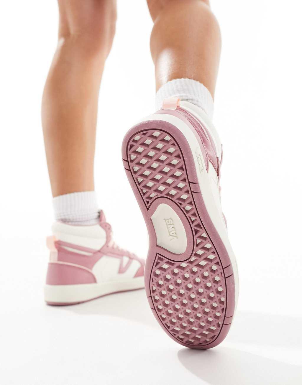 Vans Lowland Mid CC JMP sneakers in pink and cream Product Image