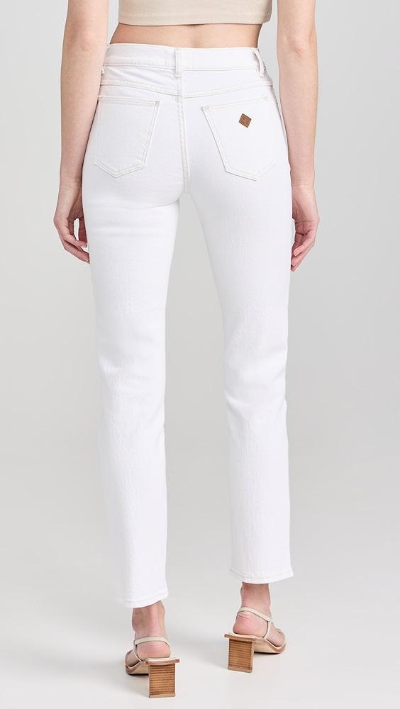 ABRAND 95 Stovepipe Bianco Jeans | Shopbop Product Image