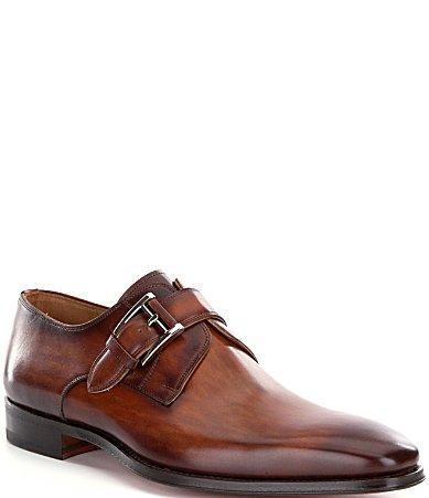 Magnanni Mens Marco II Monk Strap Leather Dress Shoes Product Image