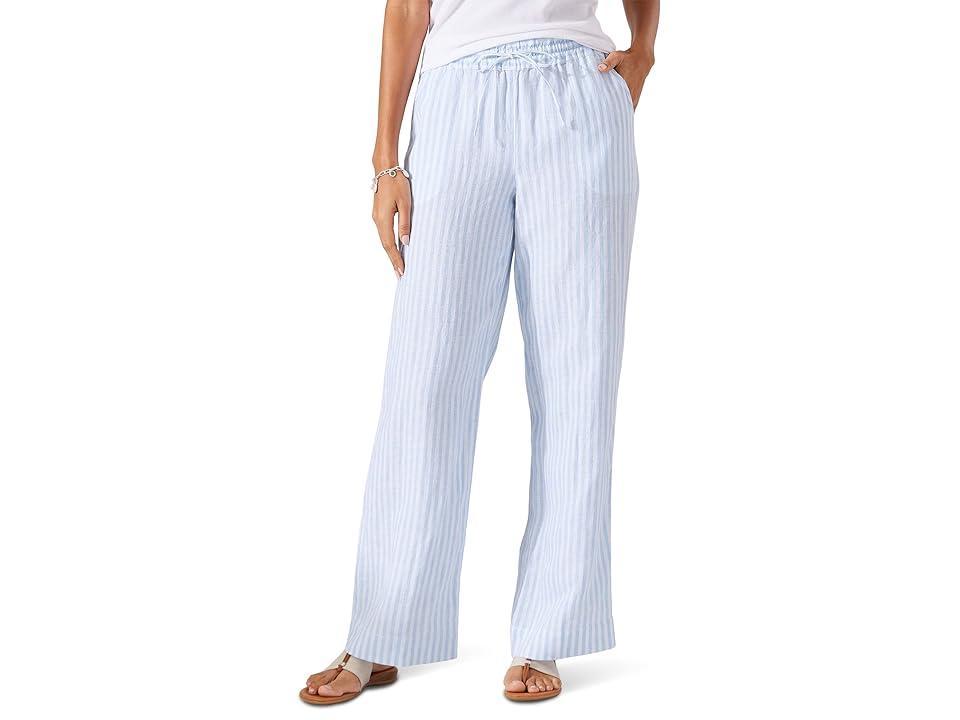 Tommy Bahama Cabana Stripe High-Rise Easy Pants (Light Sky) Women's Casual Pants product image