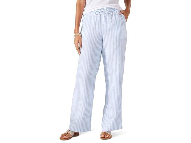 Tommy Bahama Cabana Stripe High-Rise Easy Pants (Coffee Break) Women's Casual Pants Product Image