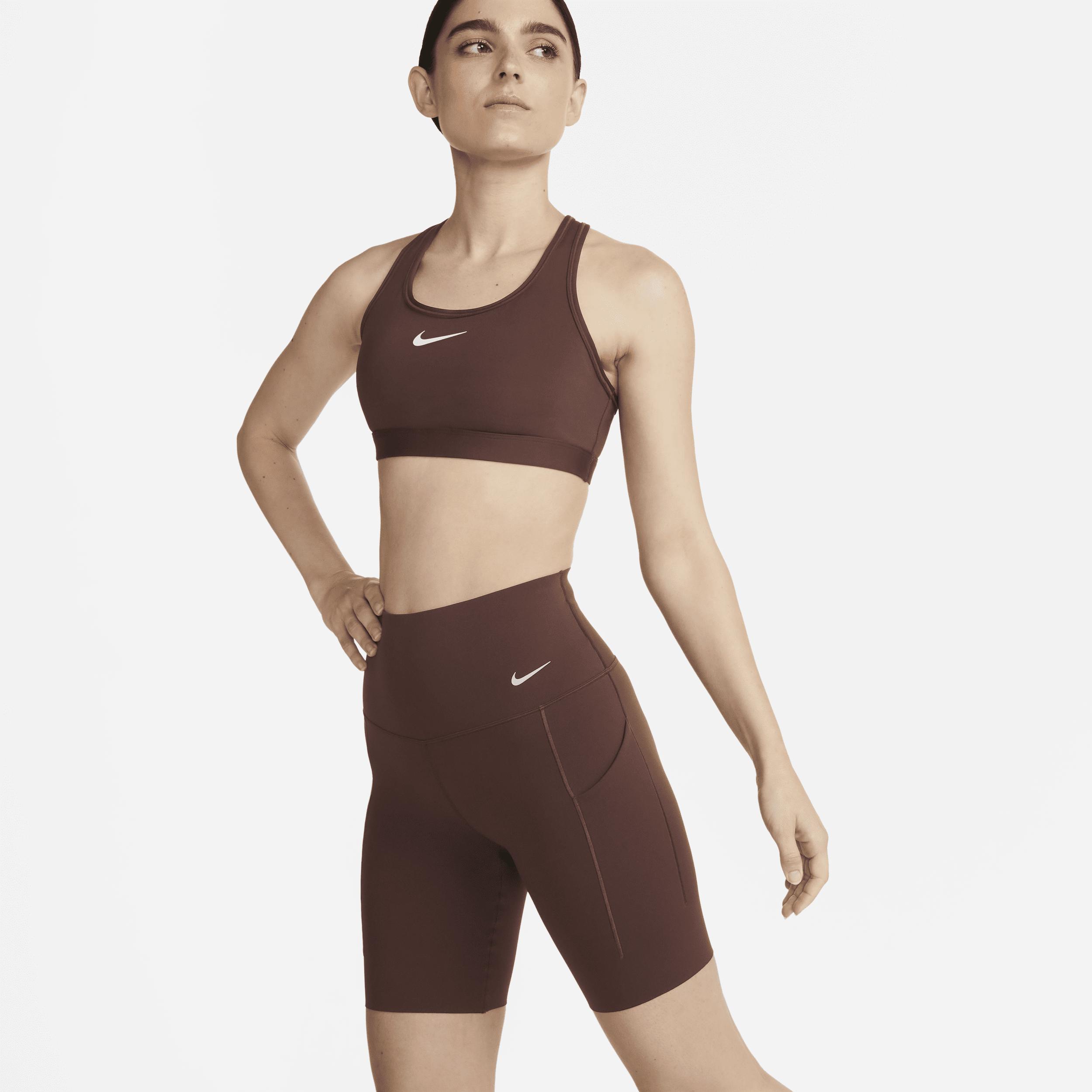 Nike Women's Universa Medium-Support High-Waisted 8" Biker Shorts with Pockets Product Image