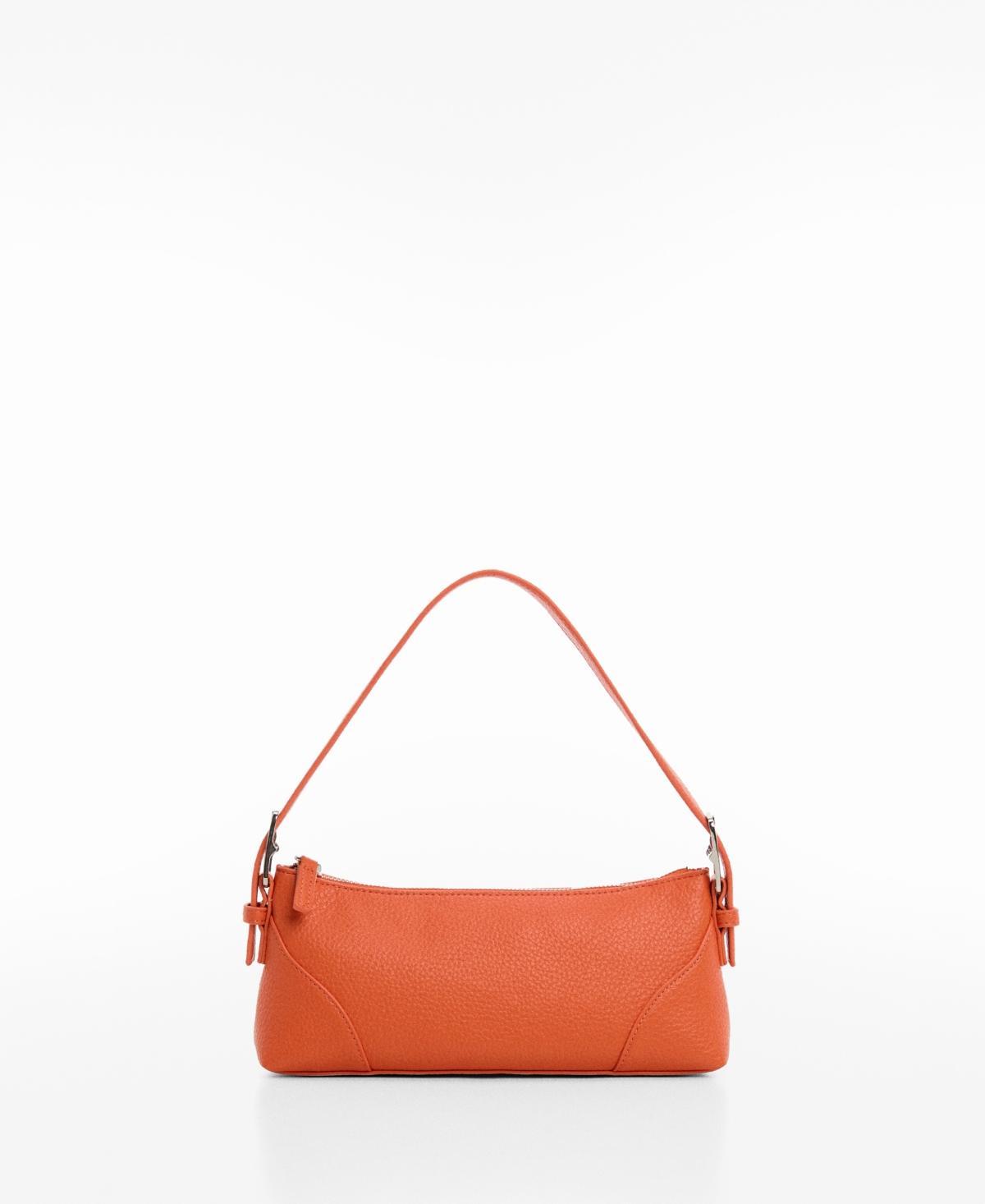 Mango Womens Buckle Detail Shoulder Bag - Light Product Image