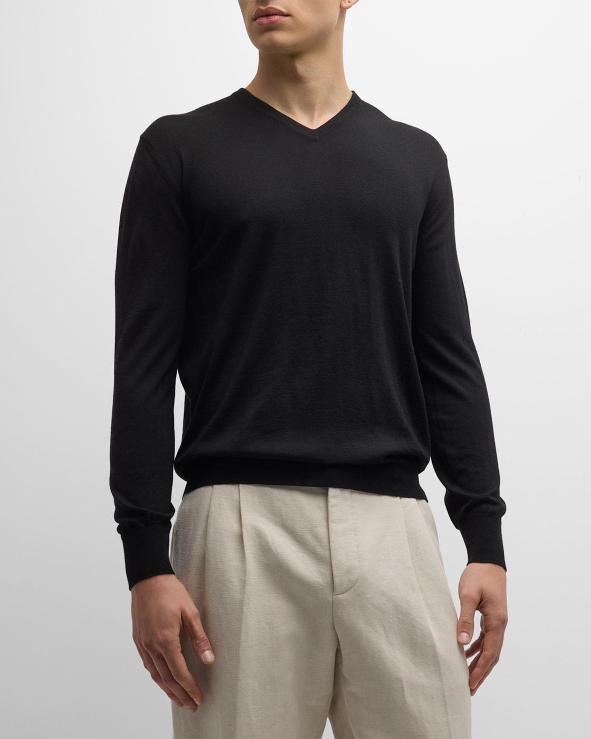 Mens Scollo Cashmere V-Neck Sweater Product Image