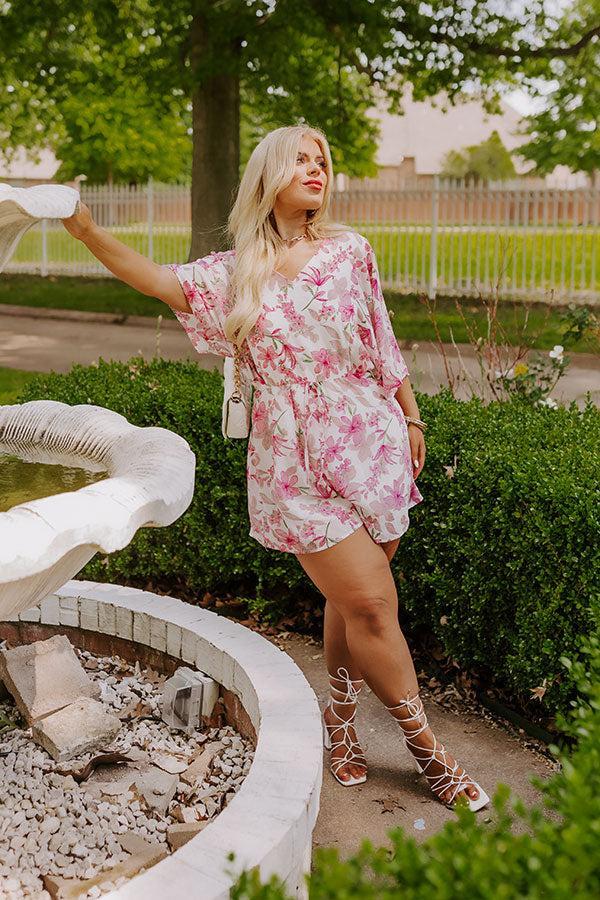 Coastal Calm Floral Romper Curves Product Image