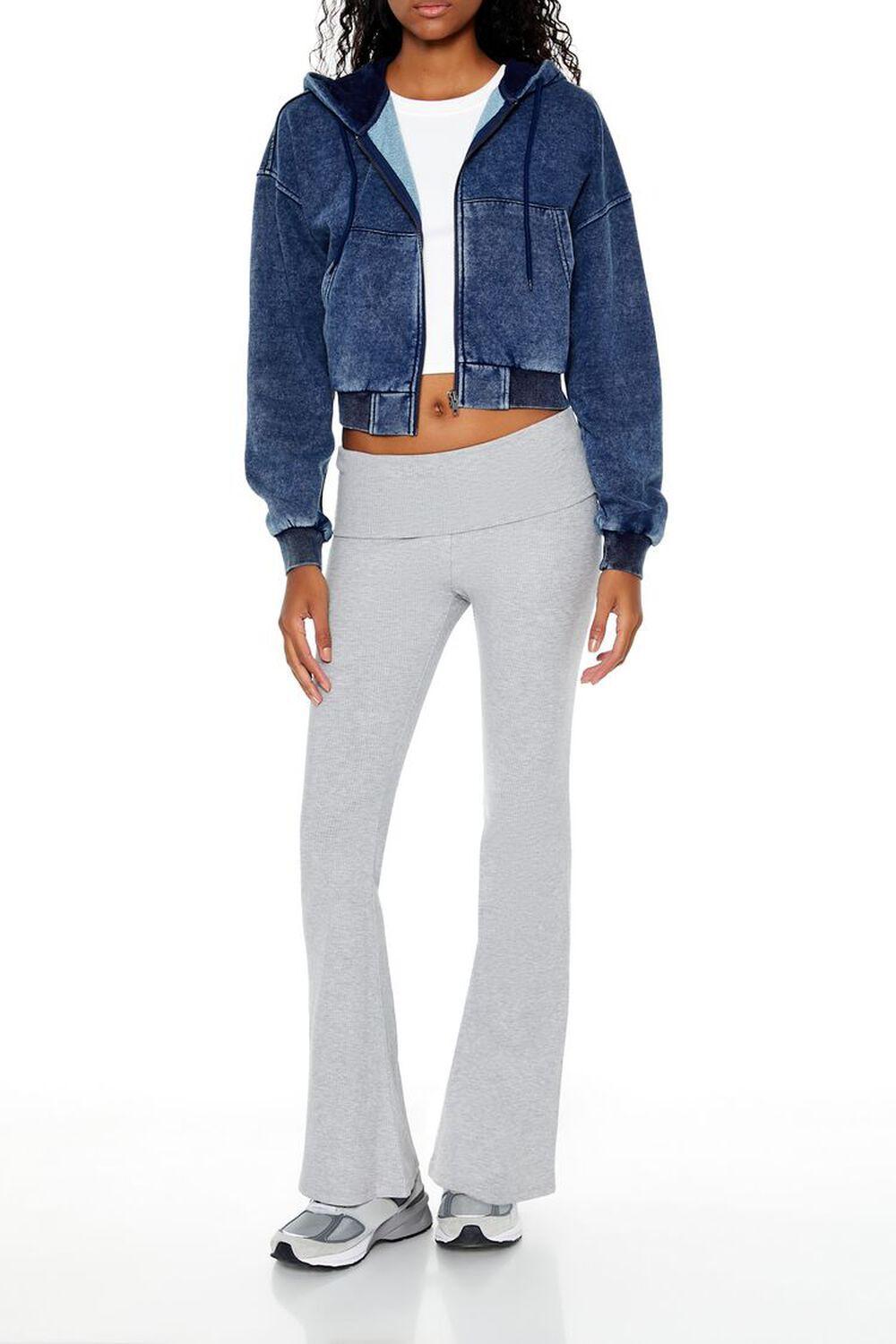 Mineral Wash Zip-Up Hoodie | Forever 21 Product Image