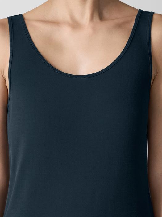 Stretch Silk Jersey Scoop Neck Tank Product Image