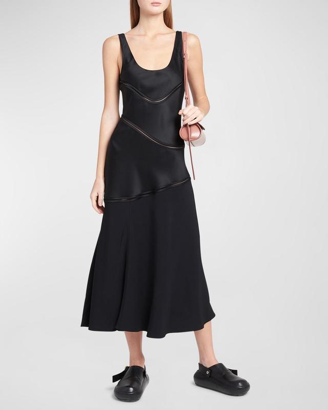 Jil Sander Ajour Seam Satin Slipdress Product Image