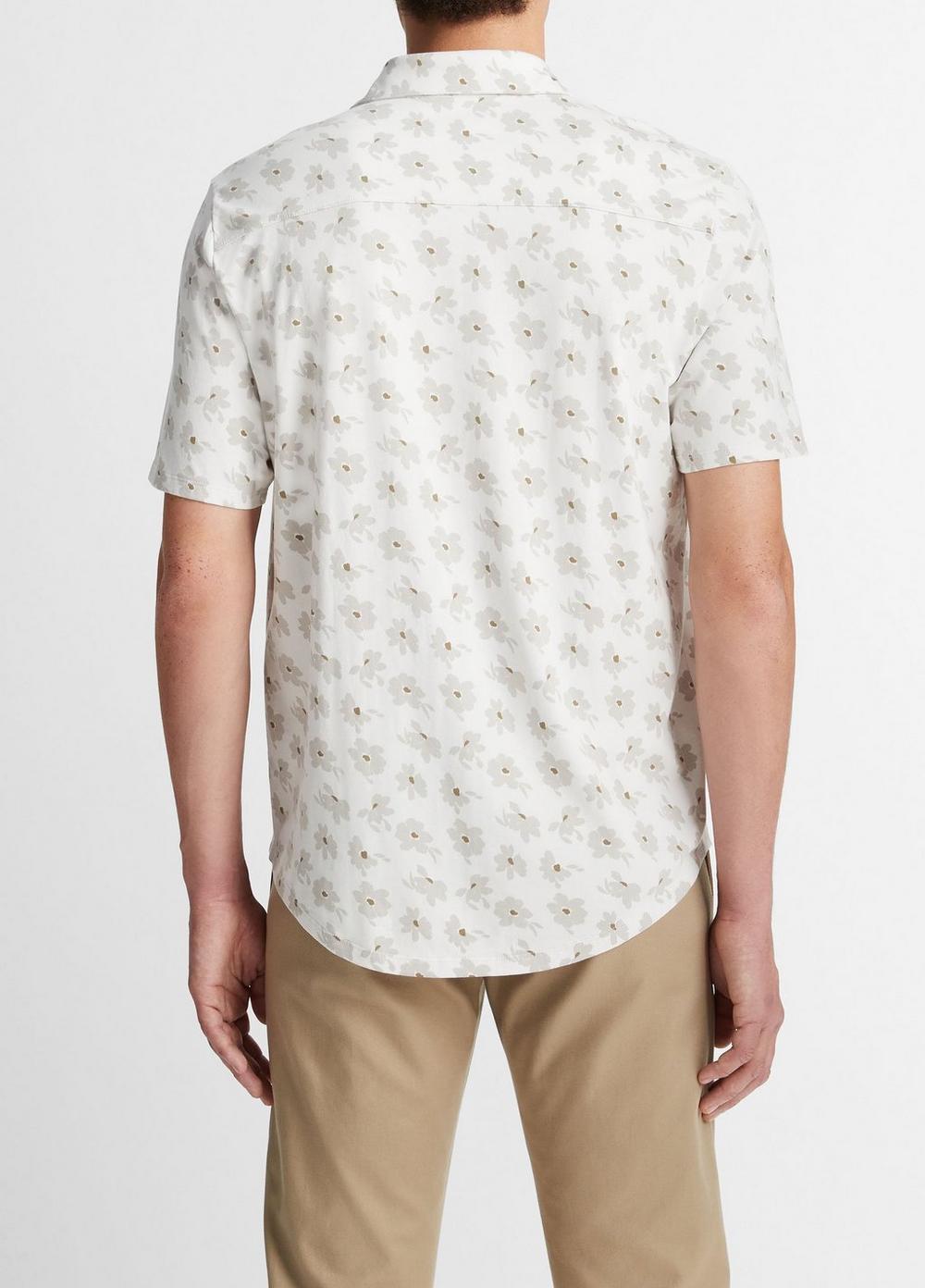 Abstract Daisies Pima Cotton Button-Front Shirt Product Image