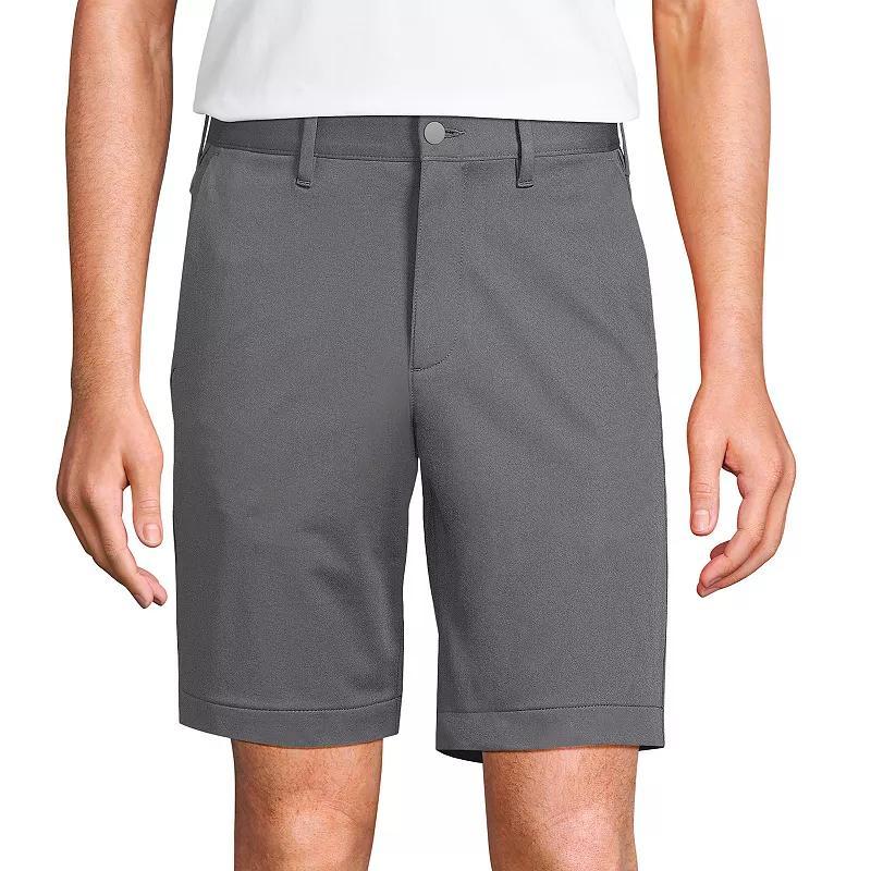 Mens Lands End Traditional-Fit 9-inch Flex Performance Golf Shorts Green Product Image