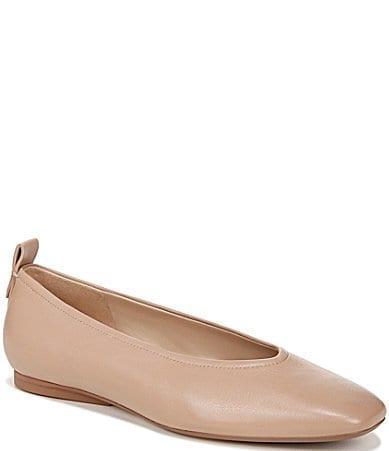 27 EDIT Naturalizer Carla Leather Square Toe Casual Ballet Flats Product Image