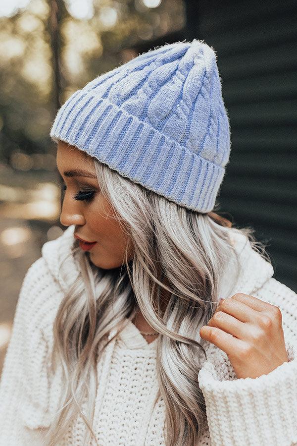 Cozy Debut Beanie In Airy Blue Product Image