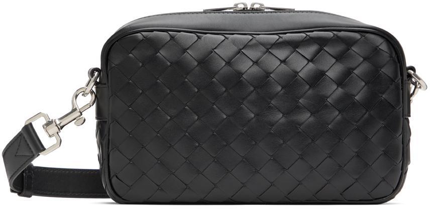 BOTTEGA VENETA Black Small Intrecciato Camera Bag Product Image