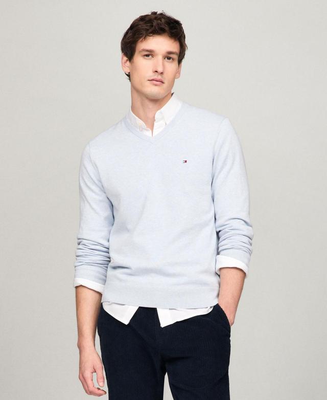 Tommy Hilfiger Mens Essential Solid V-Neck Sweater Product Image