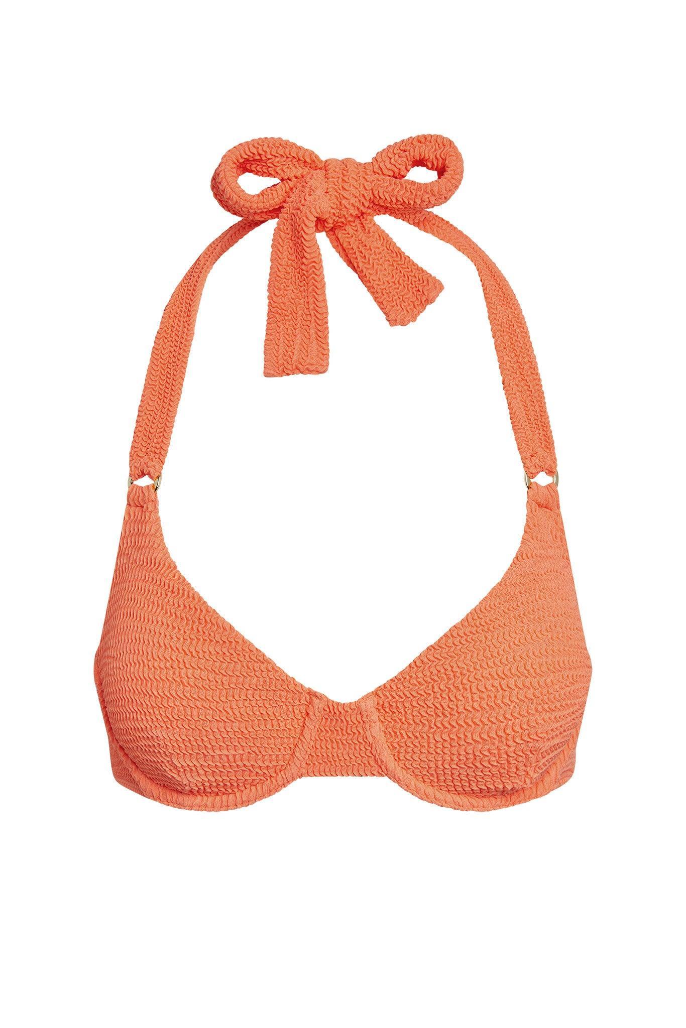 Honolulu Top - Summer Peach Crinkle Product Image