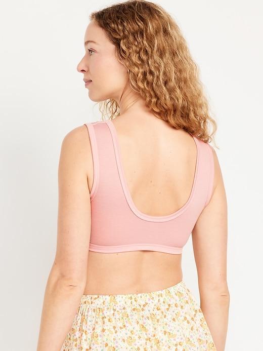 Rib-Knit Bralette Top Product Image